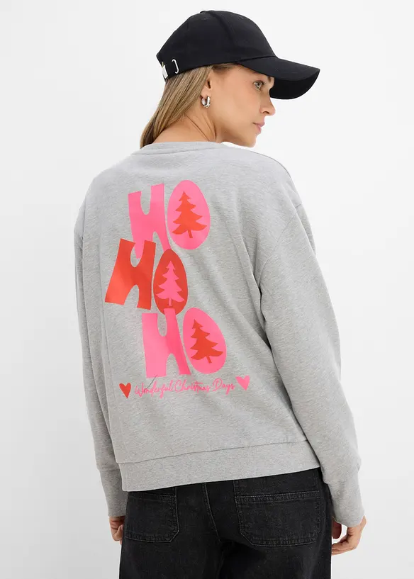 Felpa oversize in misto cotone morbido, bonprix