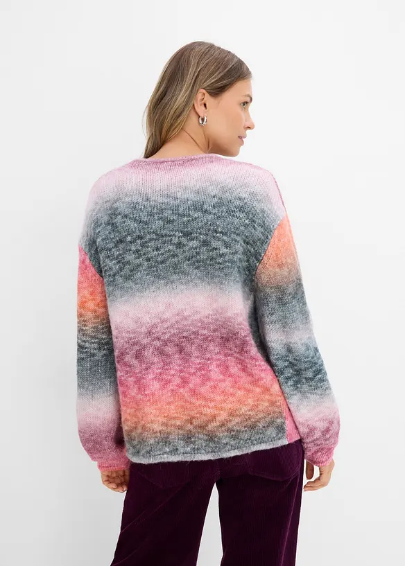 Cardigan in filato grosso con colori sfumati, bonprix