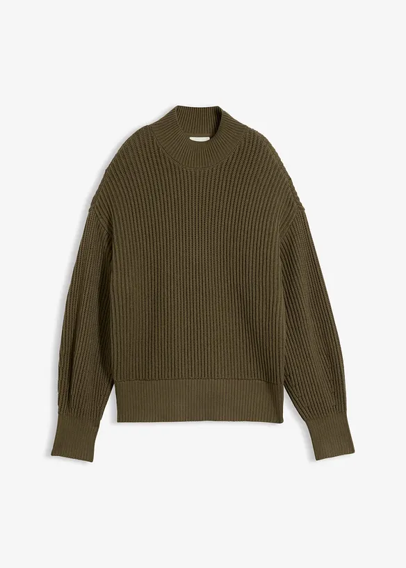 Maglione oversize in puro cotone, bonprix