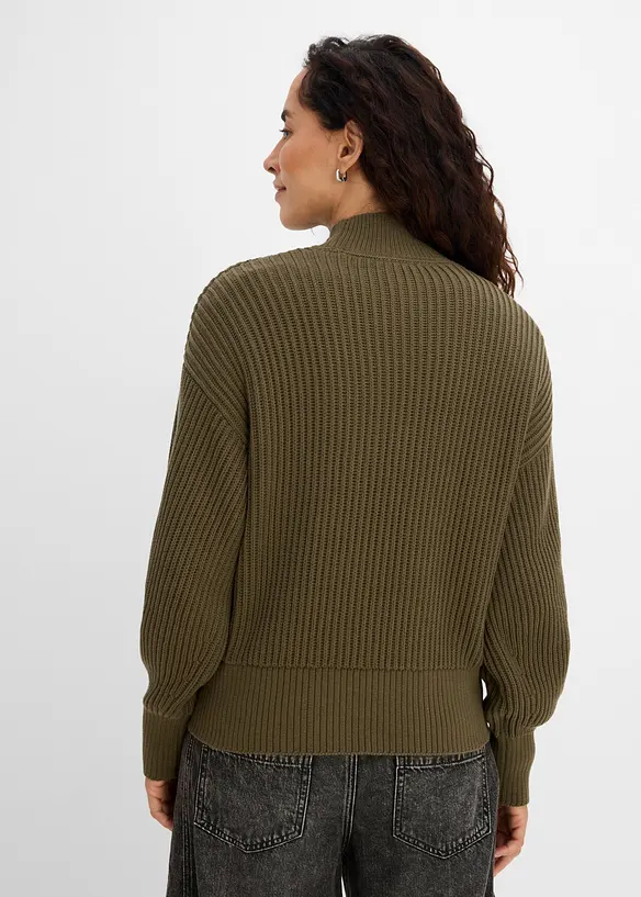 Maglione oversize in puro cotone, bonprix