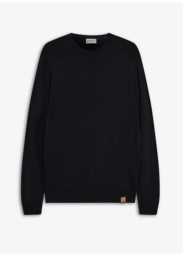 Maglione a filato fine con cotone, bonprix