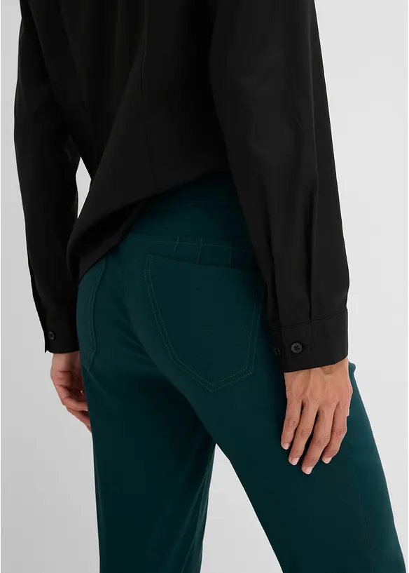 Pantaloni in bengalina elasticizzata, bonprix