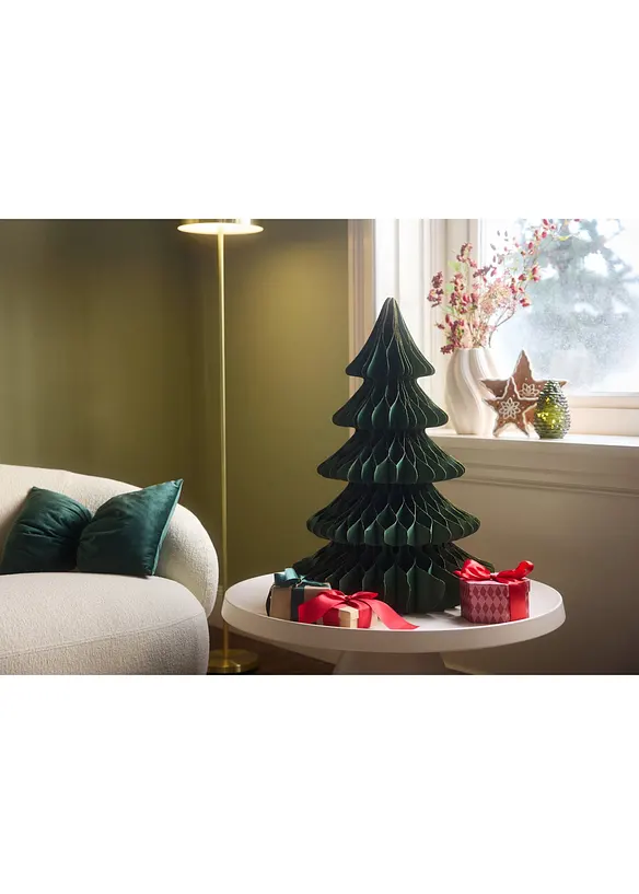 Decorazione di carta a forma di albero di Natale, bonprix