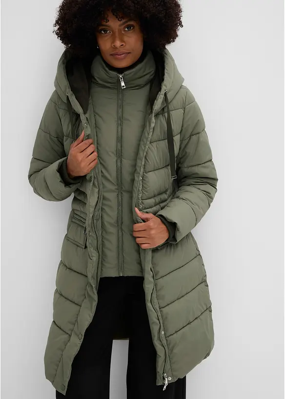 Giubbotto trapuntato idrorepellente con gilet interno, bonprix
