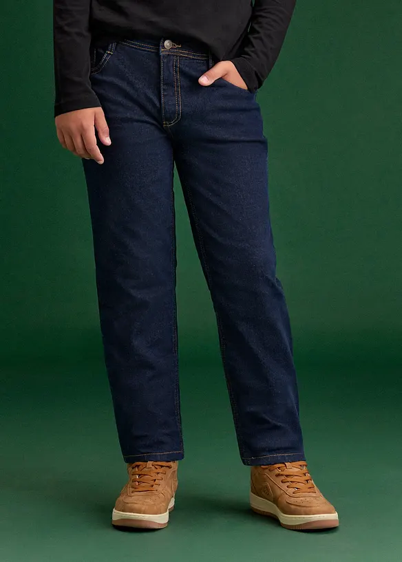 Jeans termici con fodera in jersey regular fit, straight, bonprix