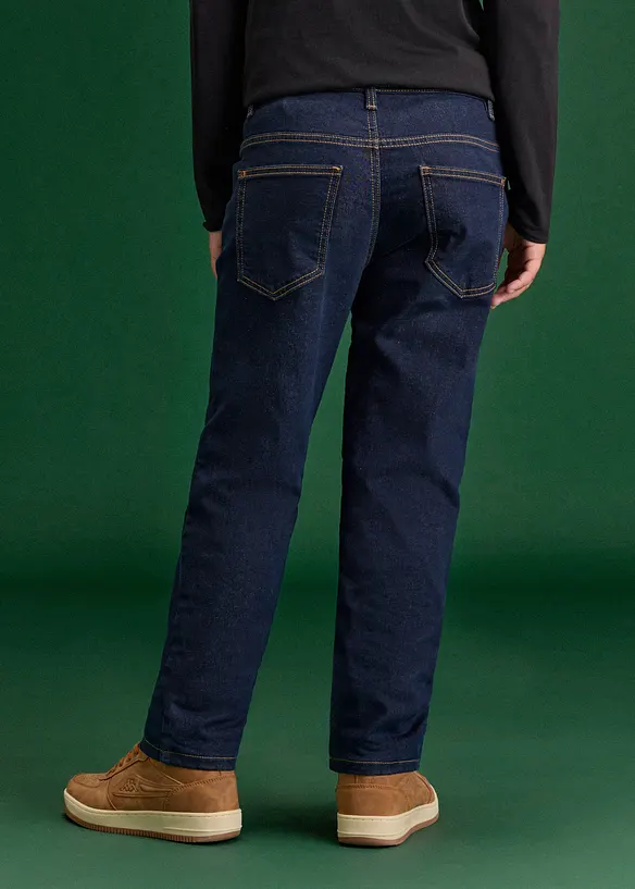 Jeans termici con fodera in jersey regular fit, straight, bonprix