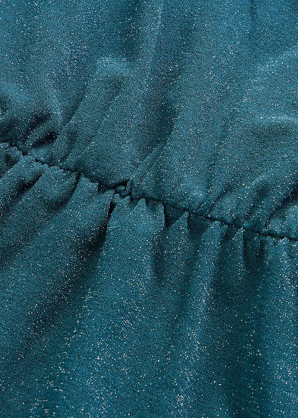 Abito glitterato in interlock compatto, bonprix