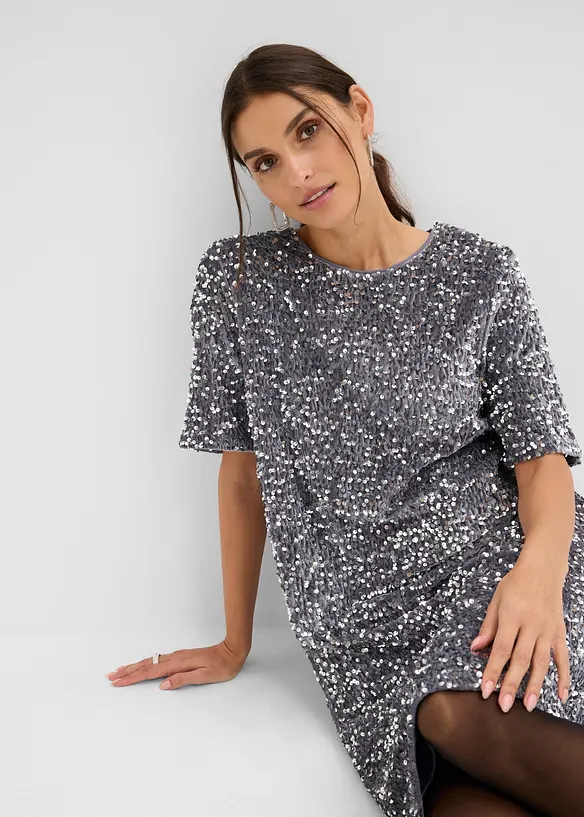 Miniabito con paillettes, bonprix