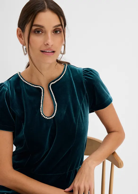 Abito impreziosito da strass, bonprix