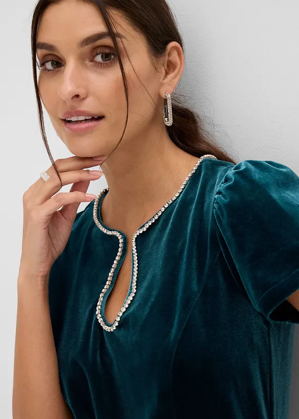Abito impreziosito da strass, bonprix
