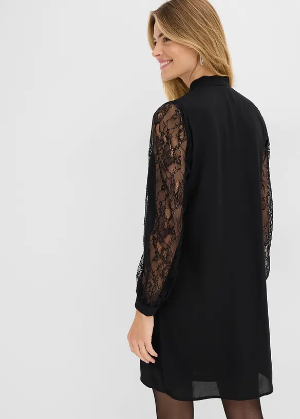 Abito  con maniche in pizzo, bonprix