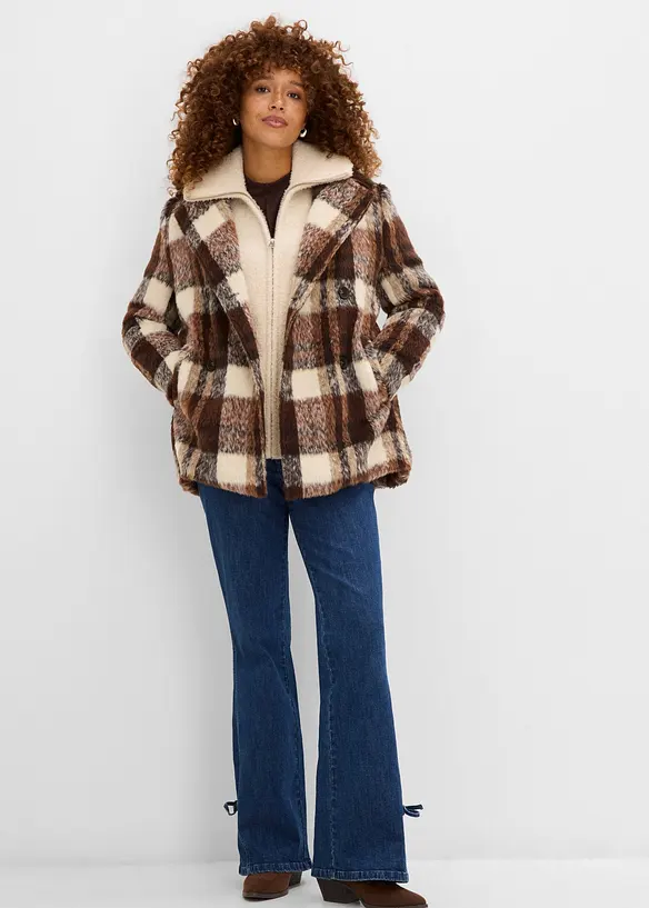 Jeans bootcut, vita alta, bonprix