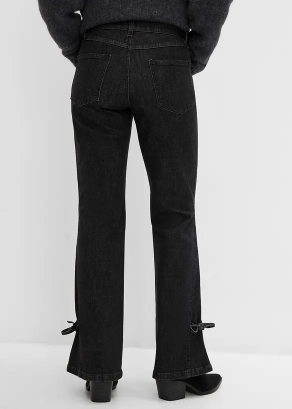 Jeans bootcut, vita alta, bonprix