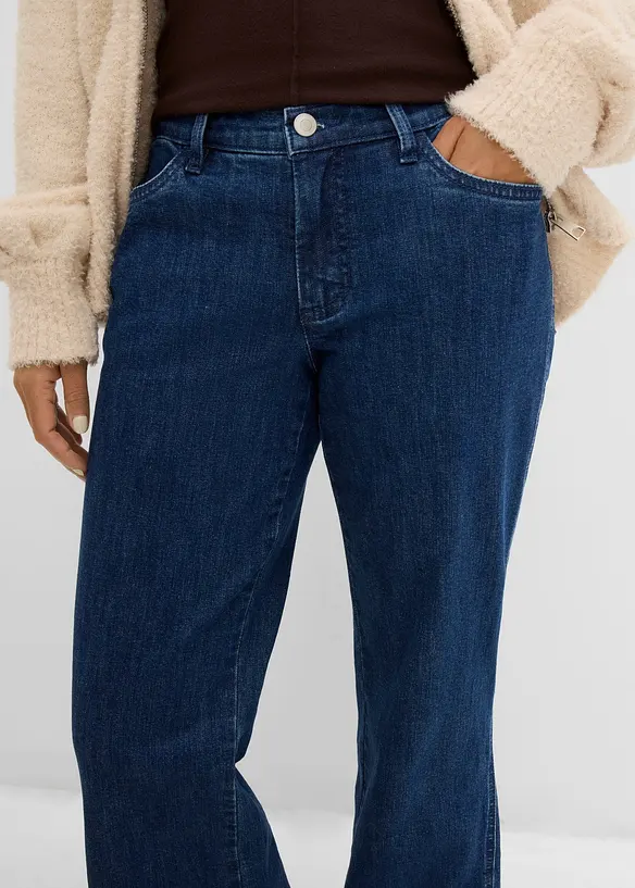 Jeans bootcut, vita alta, bonprix
