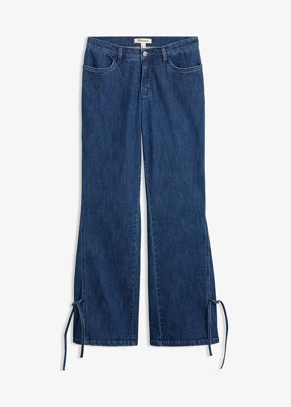 Jeans bootcut, vita alta, bonprix