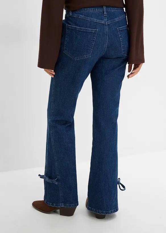 Jeans bootcut, vita alta, bonprix