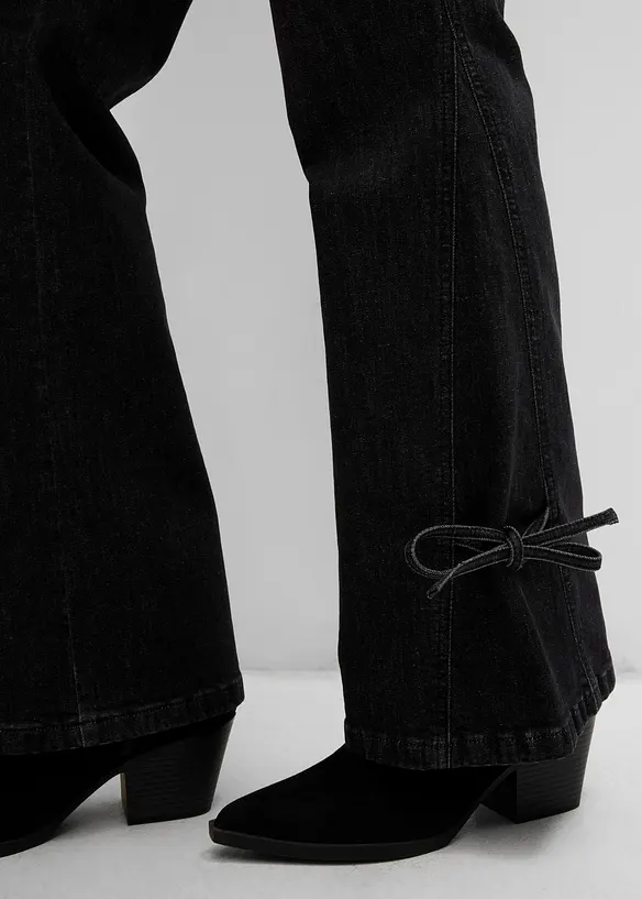 Jeans bootcut, vita alta, bonprix