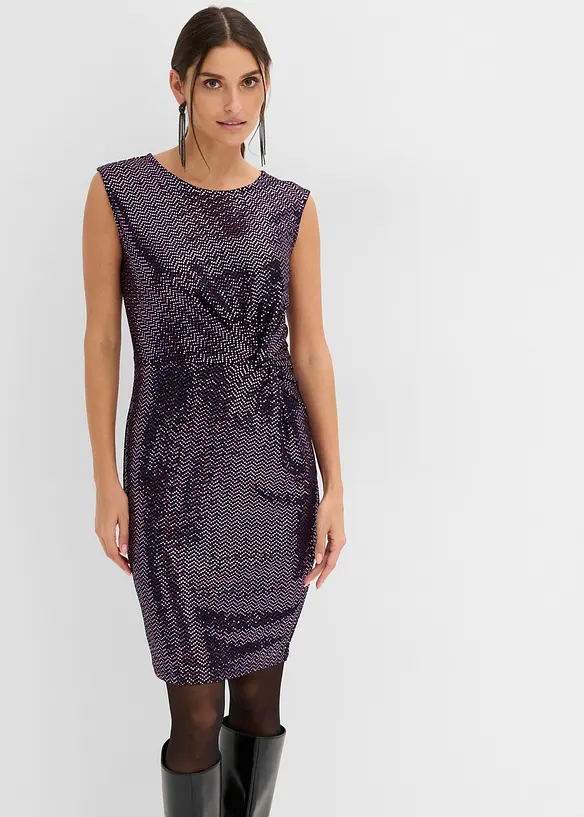 Abito al ginocchio con paillettes, bonprix