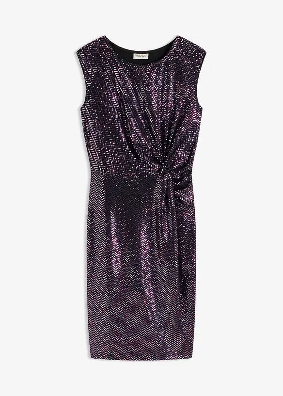 Abito al ginocchio con paillettes, bonprix