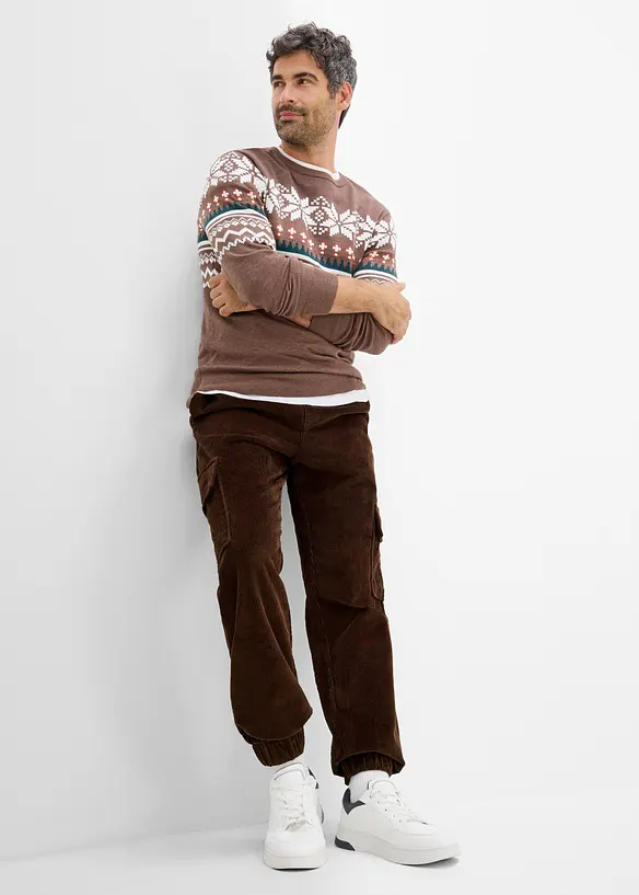 Pantaloni cargo regular fit con coulisse, bonprix