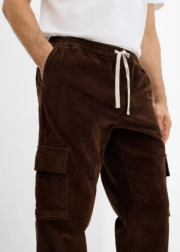 Pantaloni cargo regular fit con coulisse, bonprix