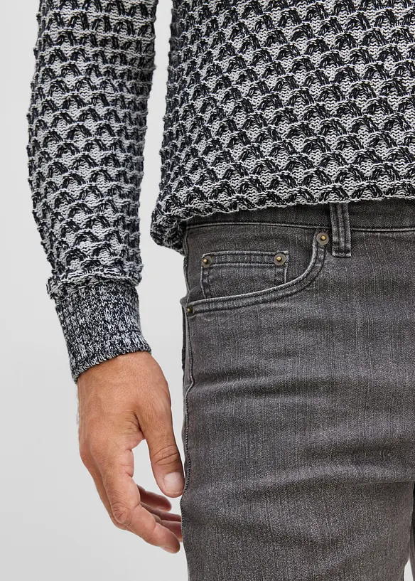 Maglione regular fit con collo alto e zip, bonprix