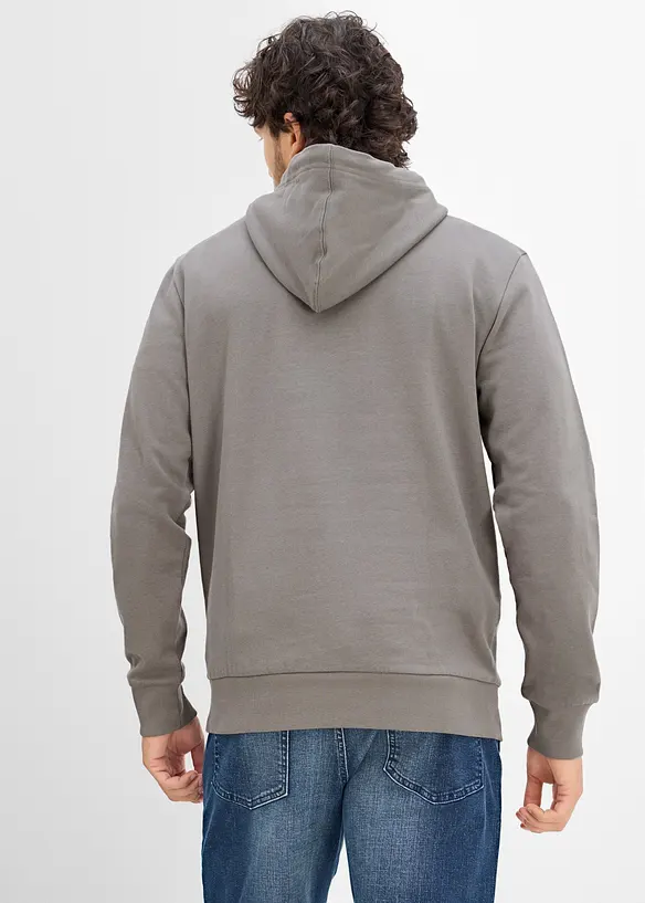Felpa con cappuccio in puro cotone biologico, bonprix