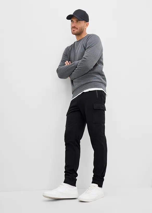Pantaloni da jogging cargo termici, regular fit, bonprix