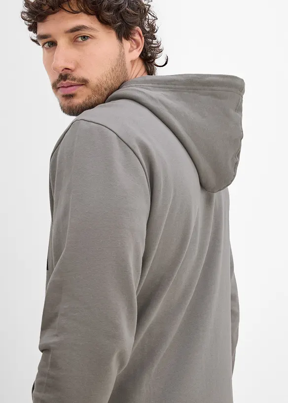 Felpa con cappuccio in puro cotone biologico, bonprix