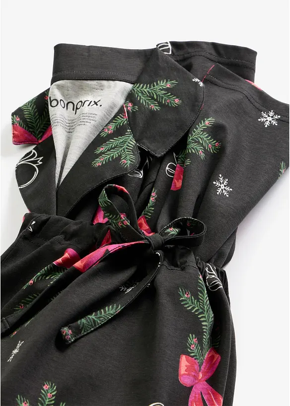 Pigiama in puro cotone con sacchetto regalo, bonprix