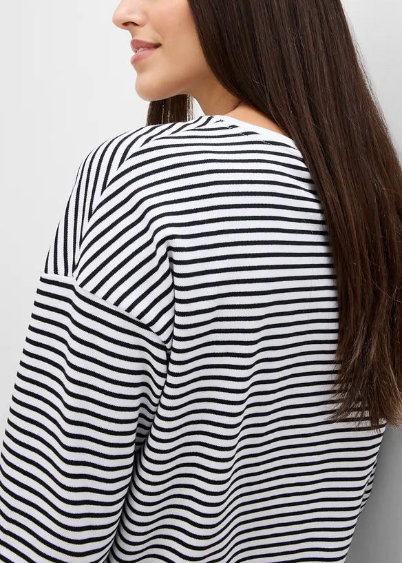 Maglia a maniche lunghe in puro cotone biologico, bonprix
