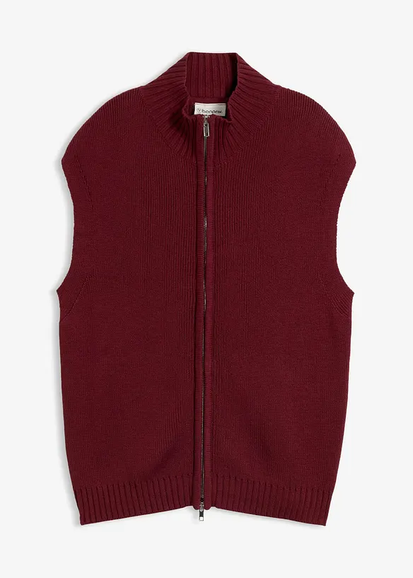 Gilet in maglia di misto cotone, bonprix
