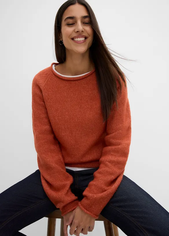Maglione con scollo rotondo, bonprix