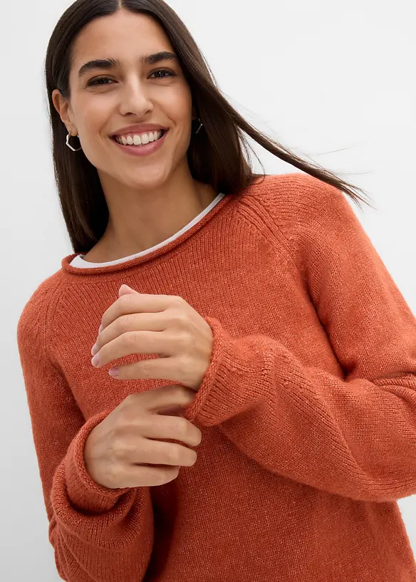 Maglione con scollo rotondo, bonprix
