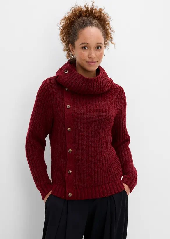 Maglione con abbottonatura, bonprix