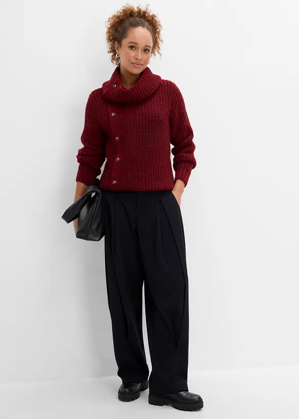 Maglione con abbottonatura, bonprix