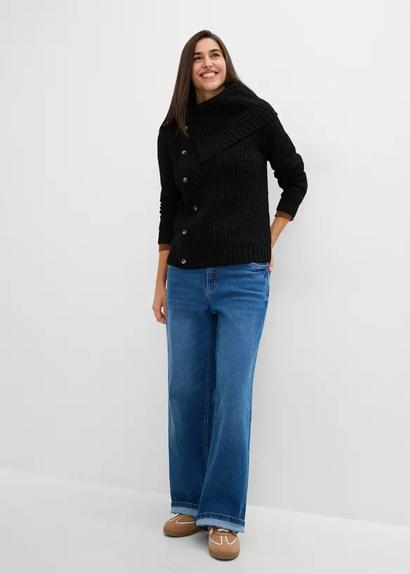 Maglione con abbottonatura, bonprix