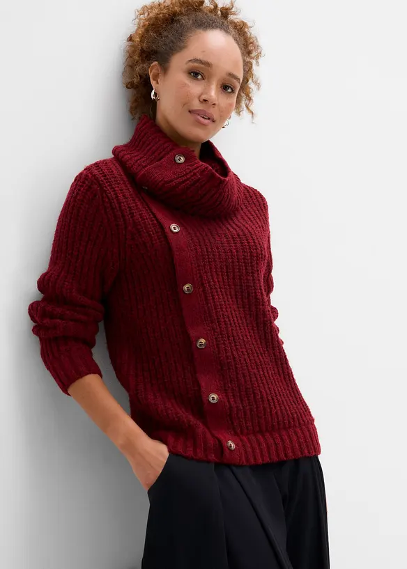 Maglione con abbottonatura, bonprix