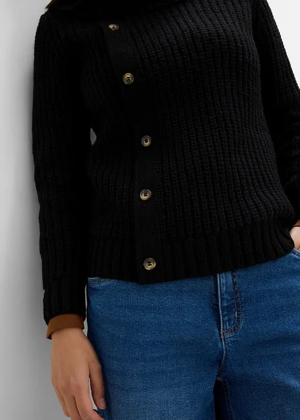 Maglione con abbottonatura, bonprix