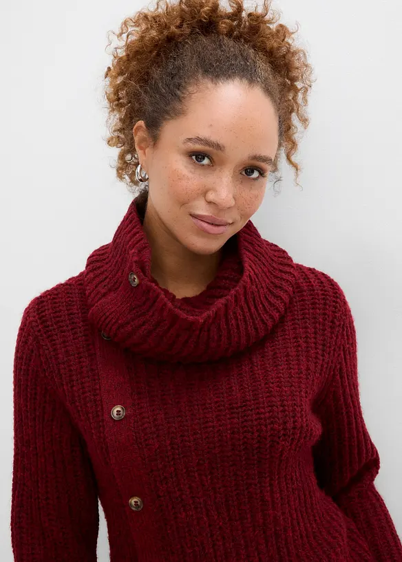 Maglione con abbottonatura, bonprix
