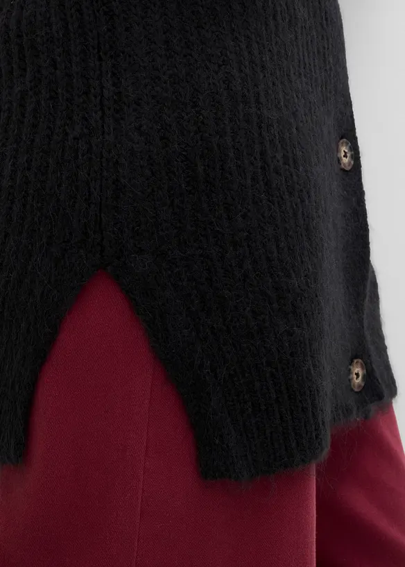 Cardigan in filato grosso di misto lana morbido, bonprix