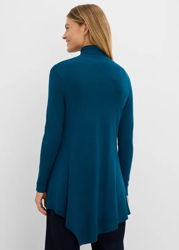 Maglione lungo in misto viscosa, bonprix