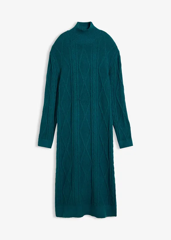 Abito in maglia a trecce, bonprix