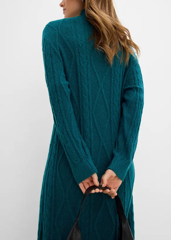 Abito in maglia a trecce, bonprix