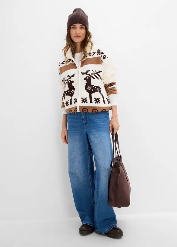 Giacca in pile teddy, bonprix