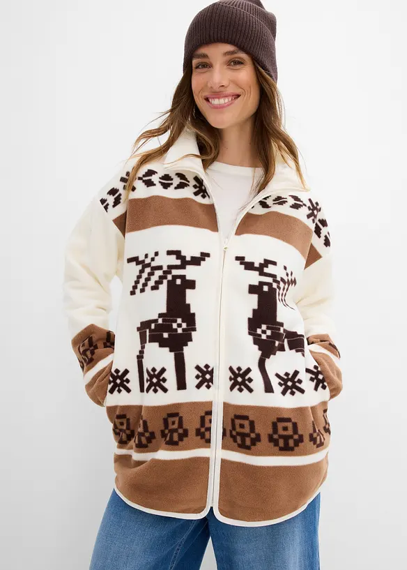 Giacca in pile teddy, bonprix
