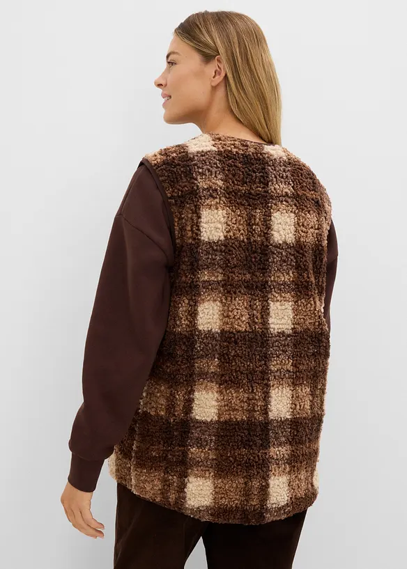 Gilet in pile teddy, bonprix