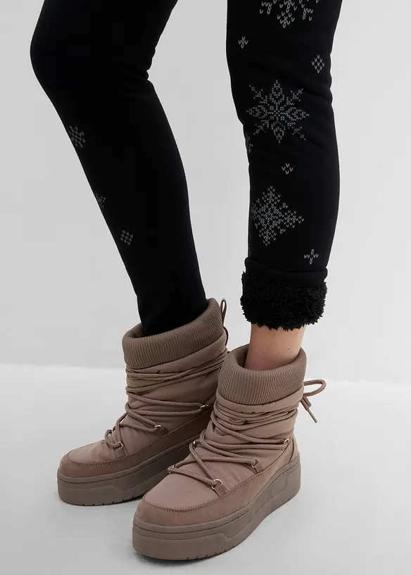 Leggings termici foderati in teddy, bonprix