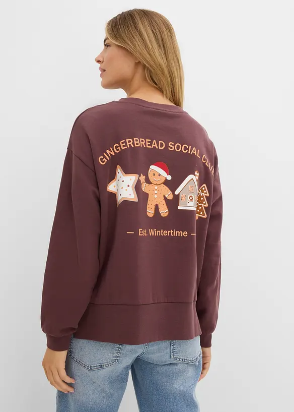 Felpa oversize in puro cotone, bonprix