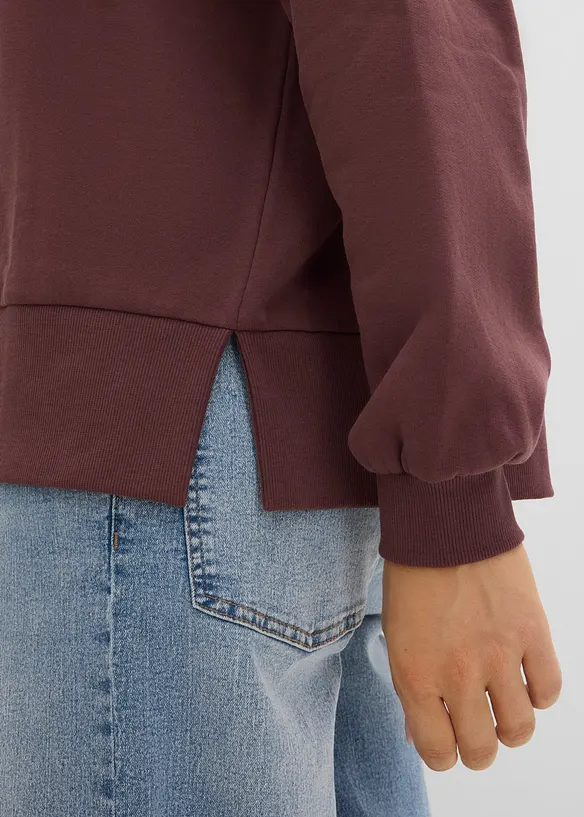 Felpa oversize in puro cotone, bonprix